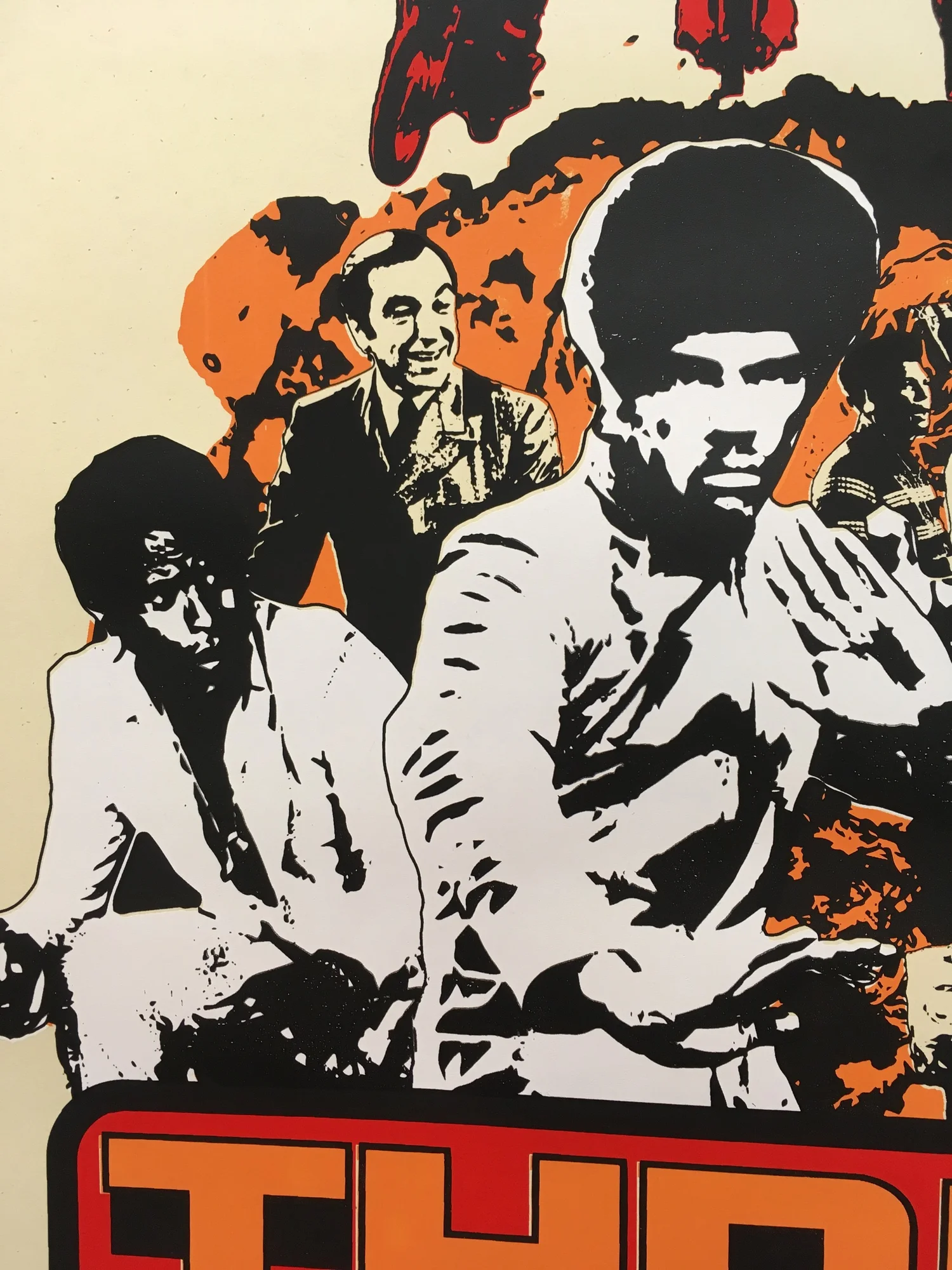 THREE THE HARD WAY SCREENPRINT POSTER — TIM MONSTERS! -